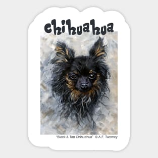 Black & Tan Chihuahua Sticker